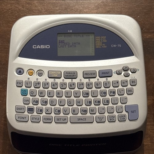 Casio disc title - cw-75,