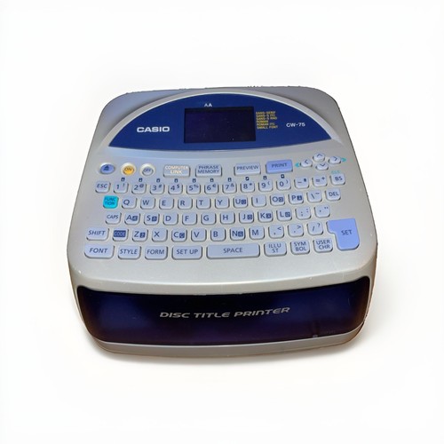 Casio disc title - title, printer